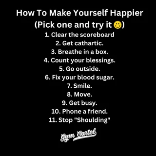 How To Make Yourself Happier