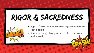 Rigor and Sacredness
