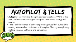 Autopilot and Tells