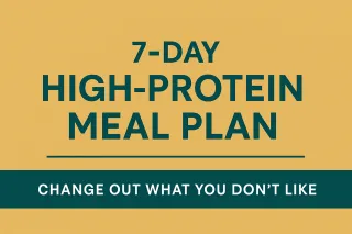 🗓️ 7-Day High-Protein Meal Plan (Approx. 1700 Calories/Day)