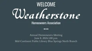 2025 HOA Meeting Slides