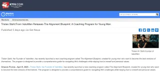 Tristan Stahl From ValorMen Releases The Alignment Blueprint: A Coaching Program for Young Men