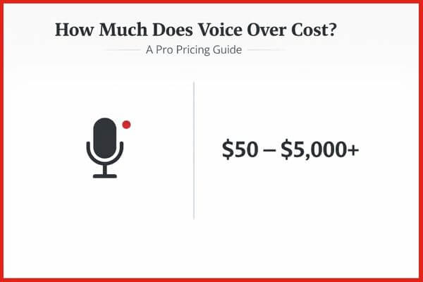 How Much Does Voice Over Cost?  Pricing Guide From a Pro