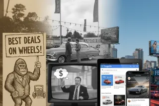 From Gorillas to Google Ads: The Wild Evolution of Car Dealer Marketing (And What Actually Works Today)