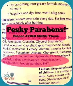 Avoid Pesky Parabens