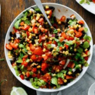 Mexican Black Bean Salad with Tofu