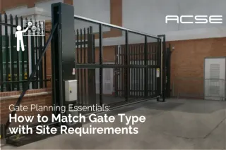 Gate Planning Essentials: How to Match Gate Type with Site Requirements