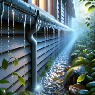 In Homer Glen, Where Rain Gutter Whispers of Illinois Skies
