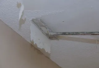 Popcorn ceiling removal in schools and educational institutions.