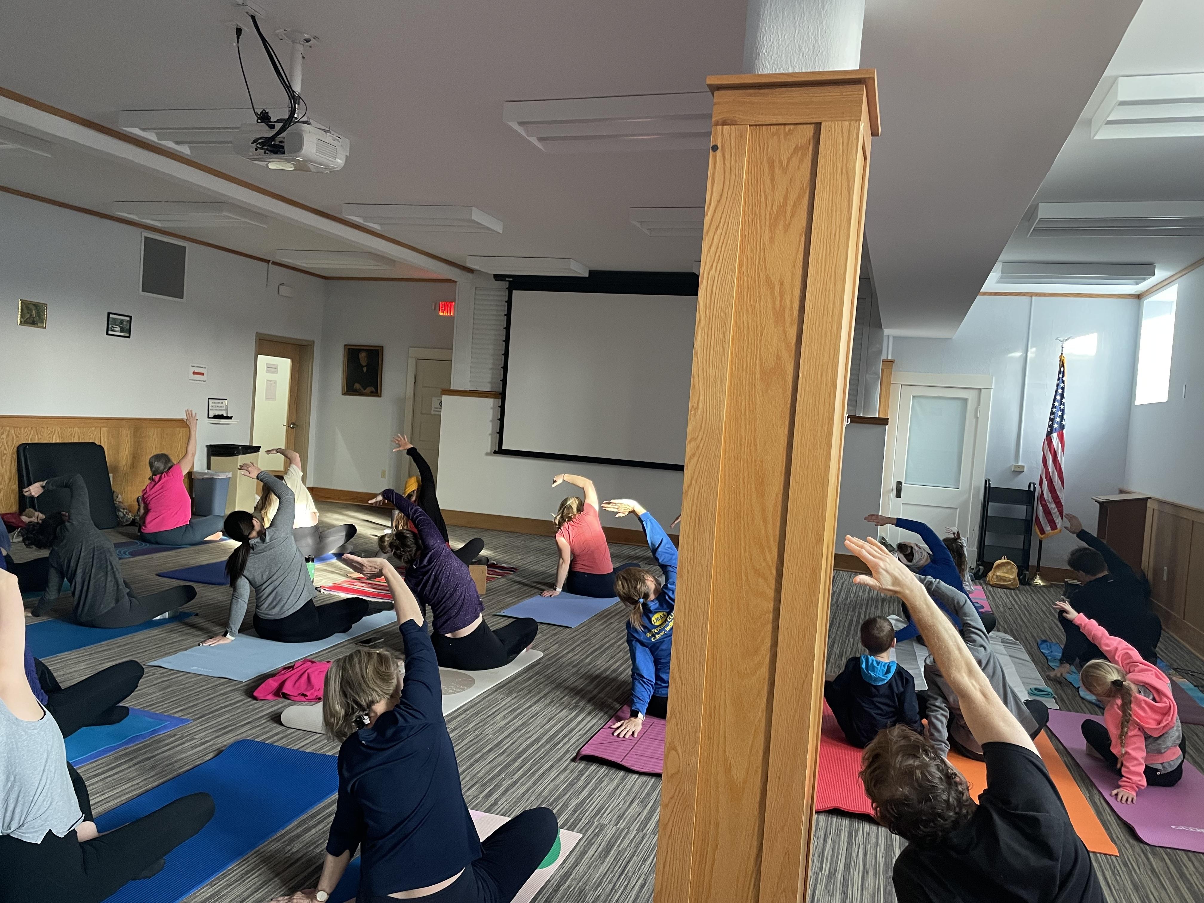 Culver Winter Fest Yoga at The Library