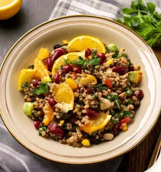Citrus Quinoa and Bean Salad