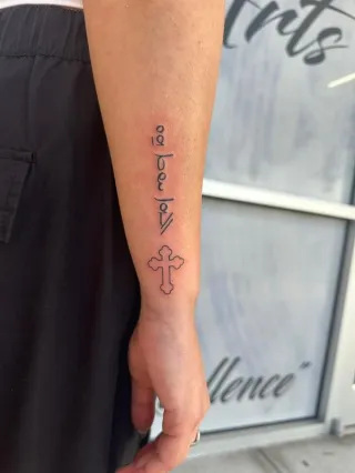 God Is Love Aramaic Cross