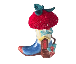 Crochet Strawberry Beanie