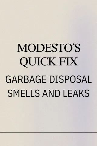 Garbage Disposal Smells and Leaks – Modesto Must-Know Fix