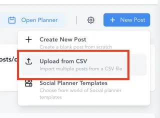 How to schedule Posts in Bulk on the Social Planner (CSV)
