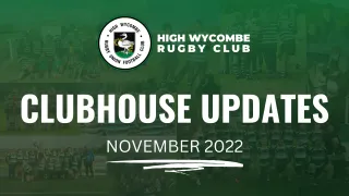 HWRUFC Clubhouse Newsletter - November 2022