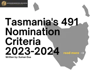 Tasmania's 491 Nomination Criteria 2023-2024