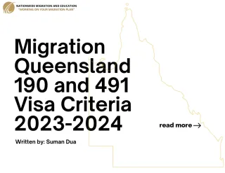 Migration Queensland 190 and 491 Visa Criteria 2023-2024