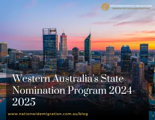 Western Australia's State Nomination Program 2024-2025