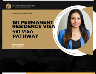 191 PERMANENT RESIDENCE VISA- 491 VISA PATHWAY