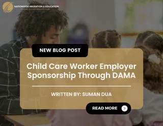 Child Care Worker Employer Sponsorship Through DAMA