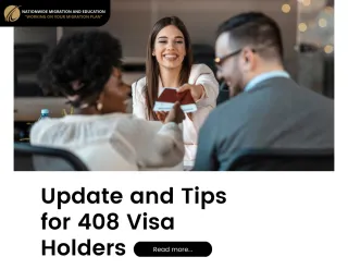 Update and Tips for 408 Visa Holders