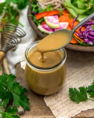 Oil Free Asian Hummus Dressing