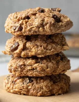 Bowl Vegan Banana Oatmeal Cookies