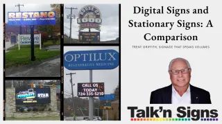 Digital Signs and Stationary Signs: A Comparison