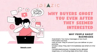 Why Buyers Ghost You Even After They Seemed Interested
