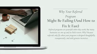 Why Your Referral Program Might Be Failing (And How to Fix It Fast)