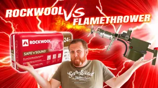 Rockwool VS Flamethrower - Is Rockwool Insulation Fireproof