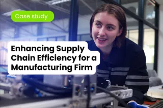 Case Study : Enhancing Supply Chain Efficiency for a Manufacturing Firm