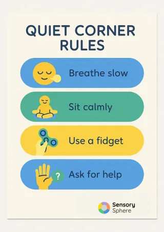 Why Quiet Corners Need Visual Rules: Free Printable for Your Classroom