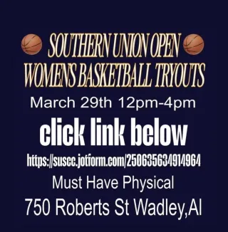 Southern Union State Community College Women’s Basketball Open Tryouts