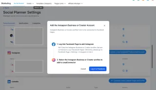 Instagram Creator Account in Social Planner 🤩