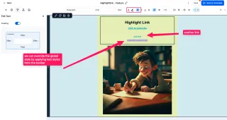🌟 Streamlined Global Link Customization Now Available in Email Builder