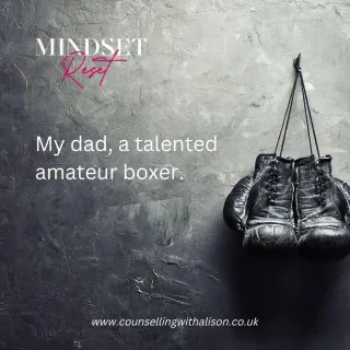 My dad, a talented amateur boxer.