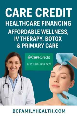 “CareCredit Healthcare Financing: Affordable Wellness, IV Therapy, Botox & Primary Care at B&C Family Health”