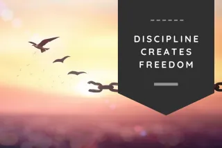 Discipline creates freedom