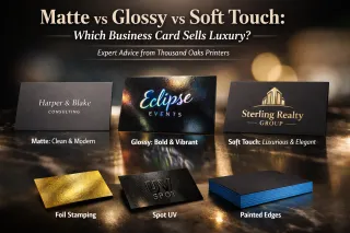 Matte vs Glossy vs Soft Touch: Luxury Business Cards That Sell