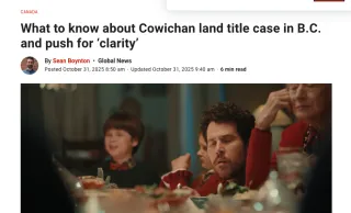 Cowichan Title Case