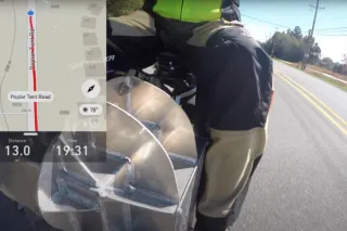 High Speed Electric Motorcycle Test on US Interstate