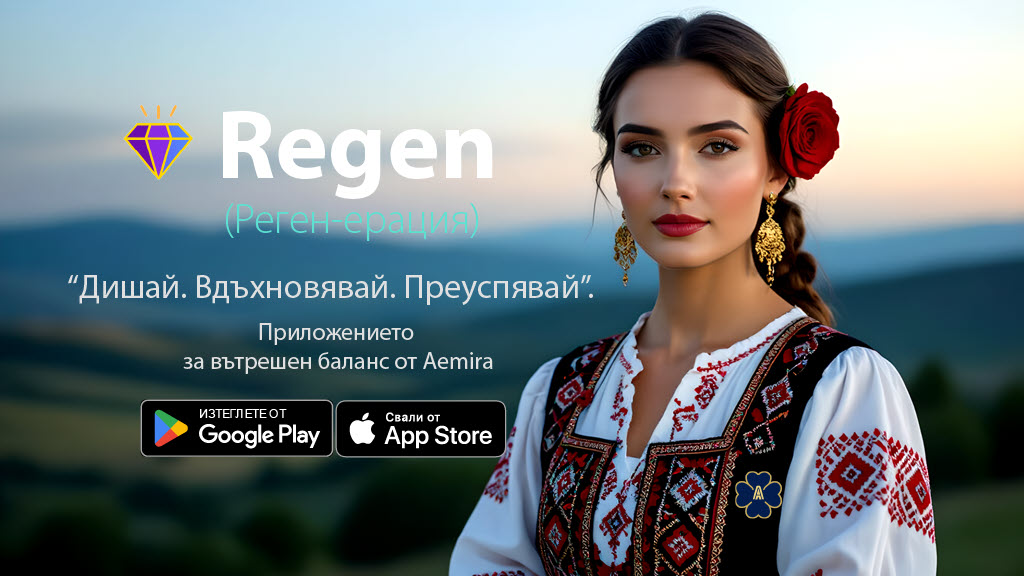 Regen – Българско приложение за дишане, медитации, утвърждения и финансов баланс