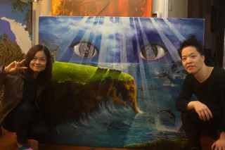 打造山水靚畫！文青女神Sylvia响Nature Art Workshop實現夢想