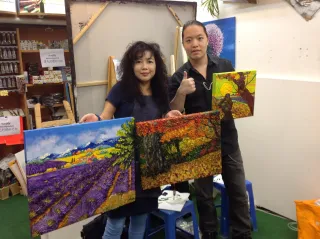 零基礎變藝術家！Bobo响Nature Art Workshop成就夢想展出當代藝術展
