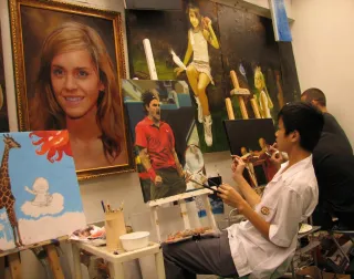 【零經驗變大師】Quentin Yiu（姚）喺羅卓睿老師嘅 Nature Art Workshop 6星期內畫出Roger Federer超神還原肖像！🎾🔥🎨