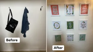 🌟 Before & After: Creating an Inspiring Hallway for My Beans 🌟
