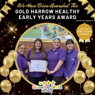 We have been awarded the GOLD Harrow Healthy Early Years Award! 🏆✨