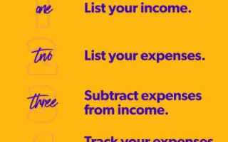 How to create a budget